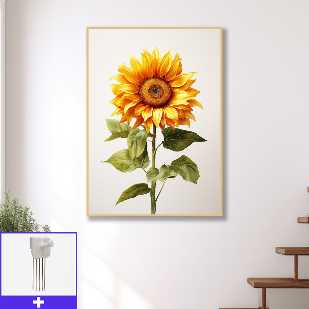 물방울 해바라기 A1 59.4X84.1cm 무광골드 알루미늄액자 돈들어오는그림