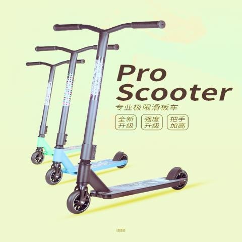 묘기용 킥보드 기술용 두발 연습용 취미 스포츠 익스트림 D20 블루 84CM - 상세 이미지 4
