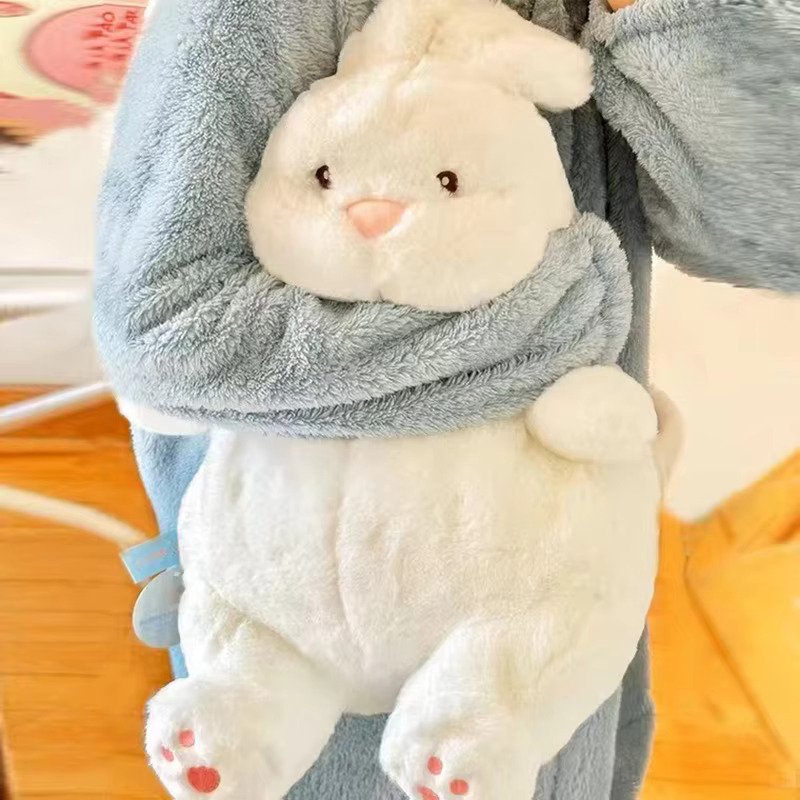 도라에몽 노 진구 도라미 이슬이 비실이 대형 애착 인형 키링 굿즈 큰 토끼 봉제 귀여운 흰 동물 장난감 아기 수면 베개 Kawaii 쿠션 장식 어린이... 