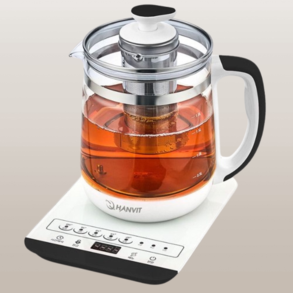 차우려내기 전기 유리 약탕기 티 메이커 티포트기 주전자