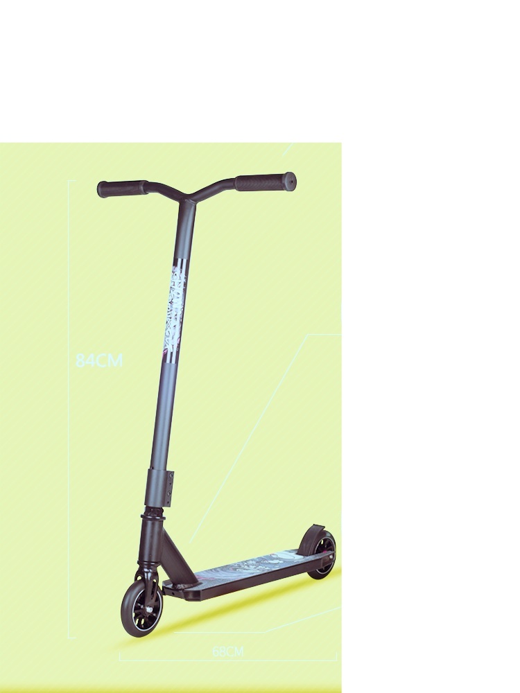 묘기용 킥보드 기술용 두발 연습용 취미 스포츠 익스트림 D20 블루 84CM - 상품 이미지