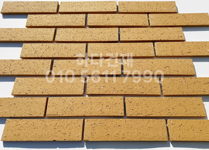 점토타일 전돌 SO개나리 240x60x12T│파벽돌 인테리어 타일│하다건재