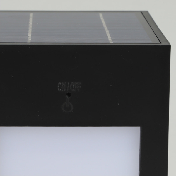 LED 태양광 문주등 A028 2.5W 블랙 데크 테라스 난간 조명 더쎈 동성조명 - 상세 이미지 3