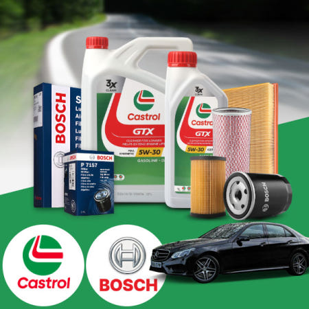 카파트몰 E300 W212 (M276) 가솔린 캐스트롤 GTX 5w30 오일세트 7Liter