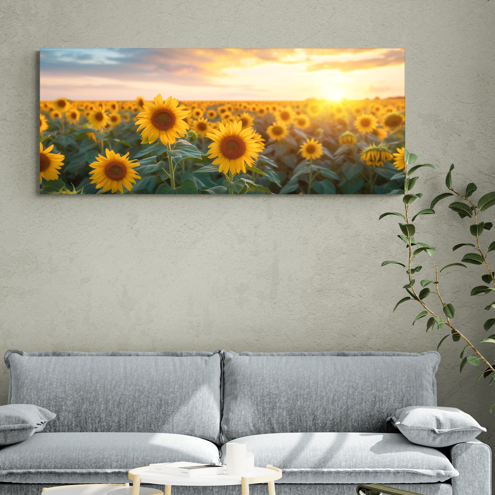 재물해바라기 150x60cm 캔버스액자 - 상세 이미지 2
