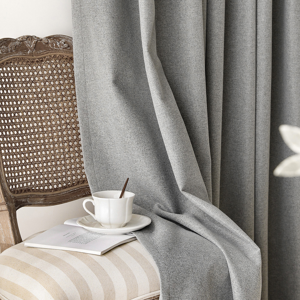 노르딕 사계절 양면 100% 거실 안방 창문 호텔식 암막 커튼