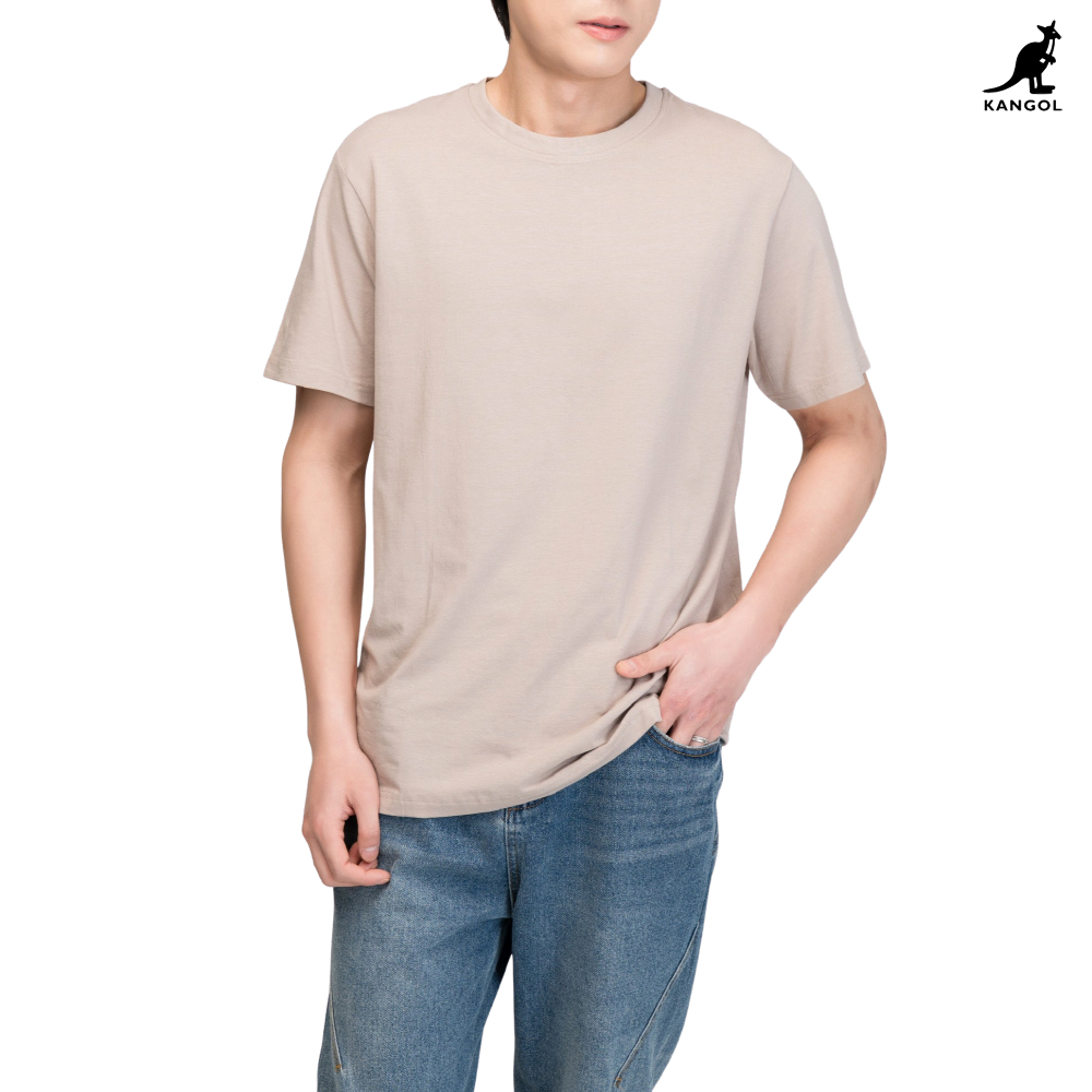 캉골 반팔 티셔츠 남녀공용 K90151 그레이, M - 상세 이미지 2