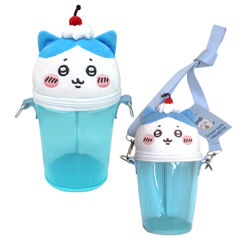 먼작귀 하치와레 크림소다 봉제 포쉐트 파우치 크로스 백 인형 가방 포셰트 캐릭터 굿즈 - 메인 이미지