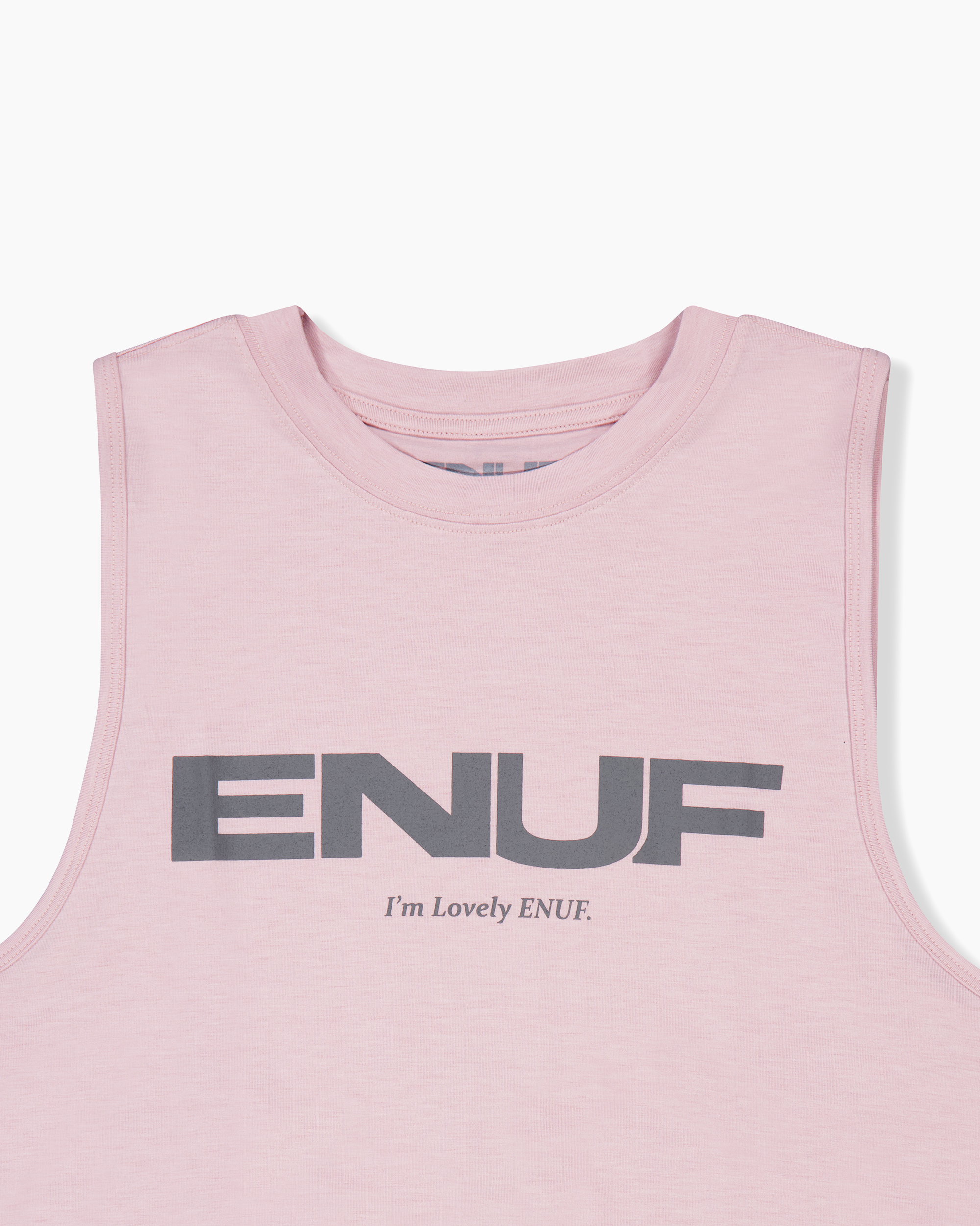Lovely 이너프 핑크 에디션 여성 민소매크롭티 : ENUF Sports