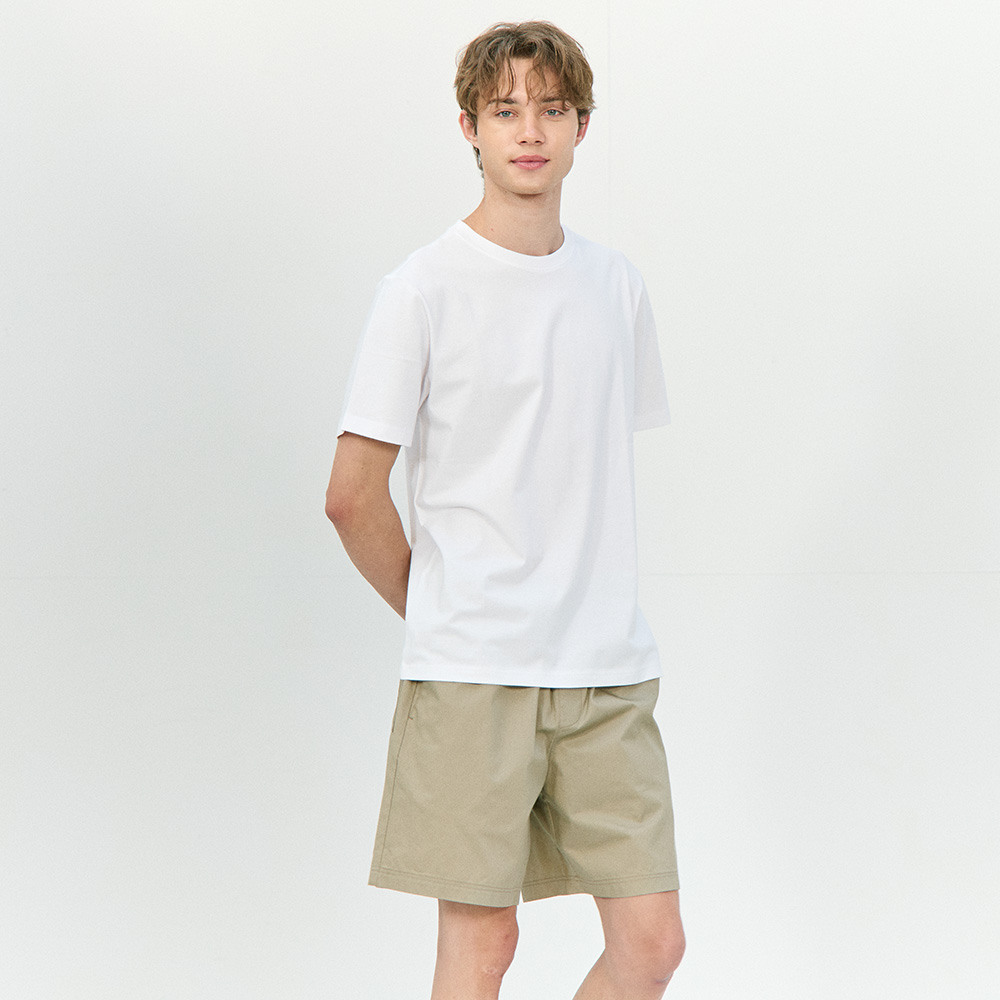 베이직하우스 2SET 고밀도 면 20수 레귤러핏 반팔 티셔츠 - 상세 이미지 2