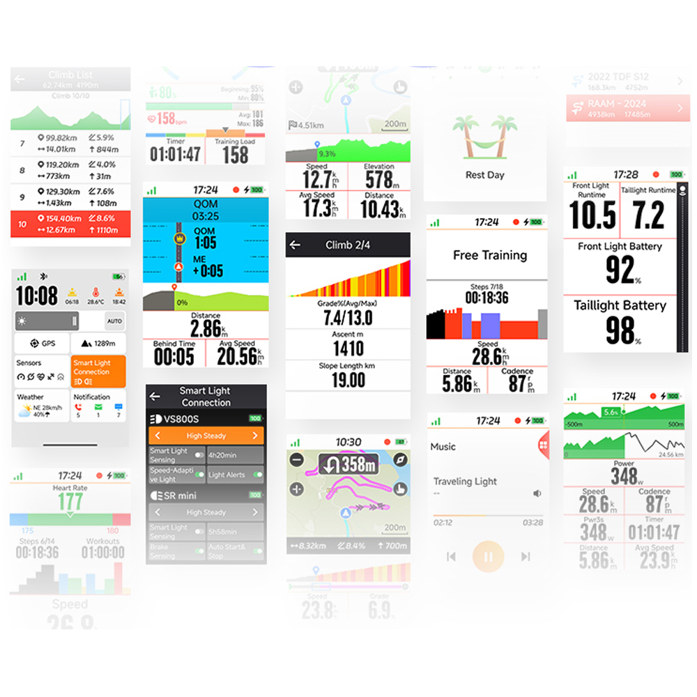 iGPSPORT BiNavi 바이내비 GPS 자전거 속도계 컬러 터치 네비게이션 - 상세 이미지 2
