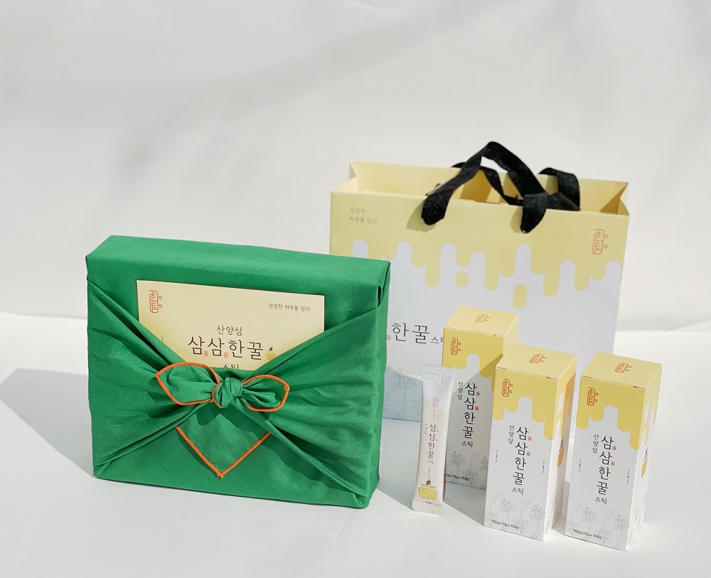 10년근 산양삼 한탐 삼삼한꿀스틱 30포 450g 단양 아카시아벌꿀 명절선물 부모님선물 - 상세 이미지 5