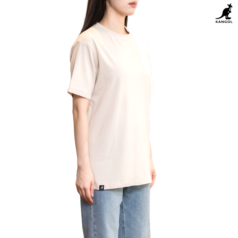 캉골 반팔 티셔츠 남녀공용 K90151 오트밀, M - 상품 이미지