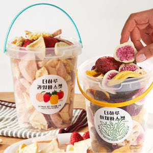 (N)  더하루 과일바스켓 동결건조과일 4종혼합 딸기 복숭아 사과 파인 ... 맛있게 먹은 솔직 후기 - 상품 이미지 1