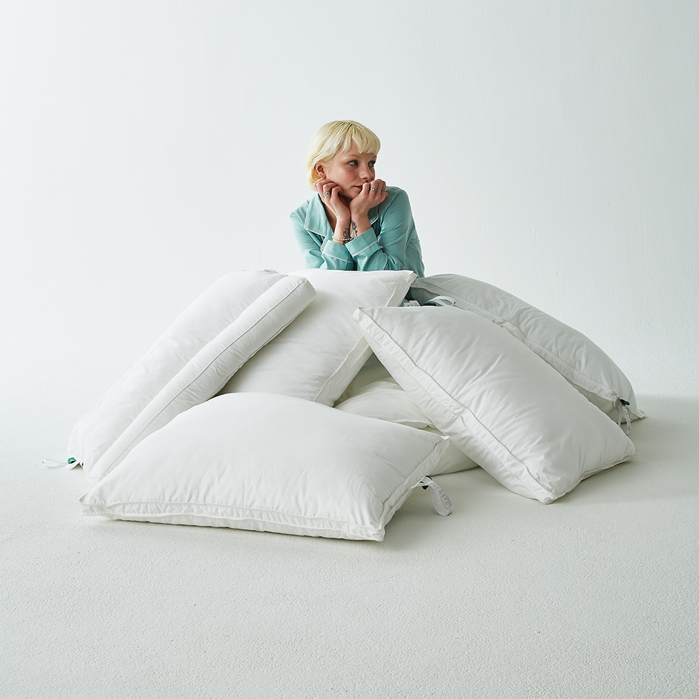 클래식패브릭 항균 옥수수솜 호텔식 베개 미디엄