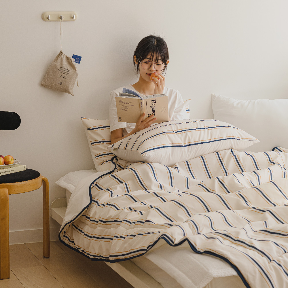 바자르 썸머빌리지 먼지없는 냉감 양면 여름 차렵이불 패드세트 SS