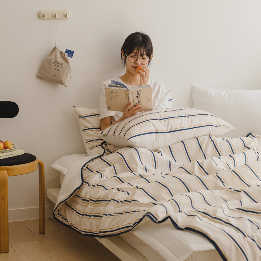 바자르 썸머빌리지 먼지없는 냉감 양면 여름 차렵이불 패드세트 SS