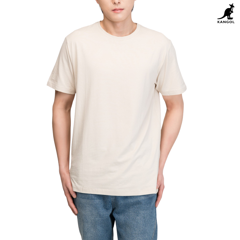 캉골 반팔 티셔츠 남녀공용 K90151 오트밀, L - 상품 이미지