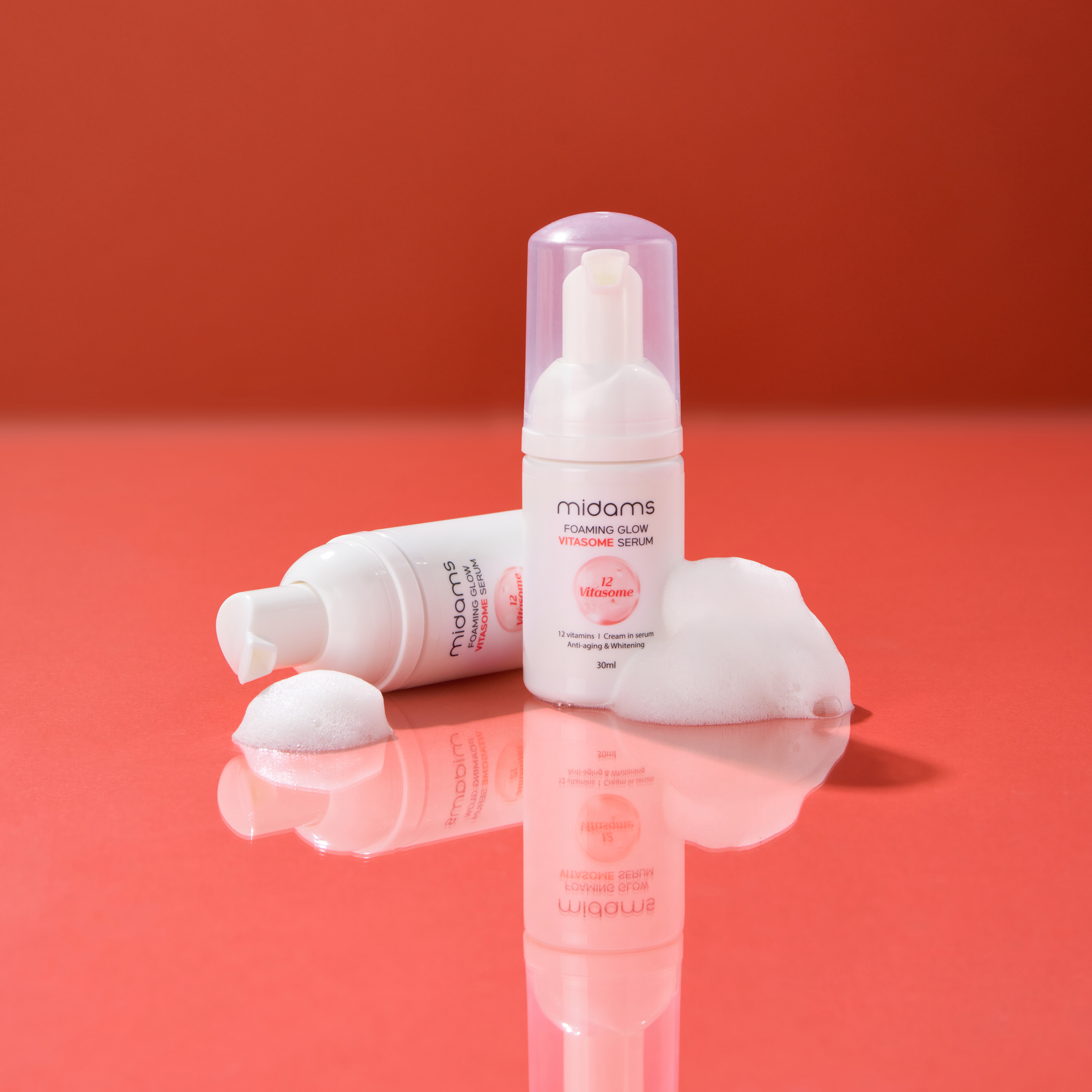 미담즈 포밍 광채 비타좀 세럼 30ml 버블 프리미엄 수분 보습 영양 장벽강화 속건조 - 메인 이미지