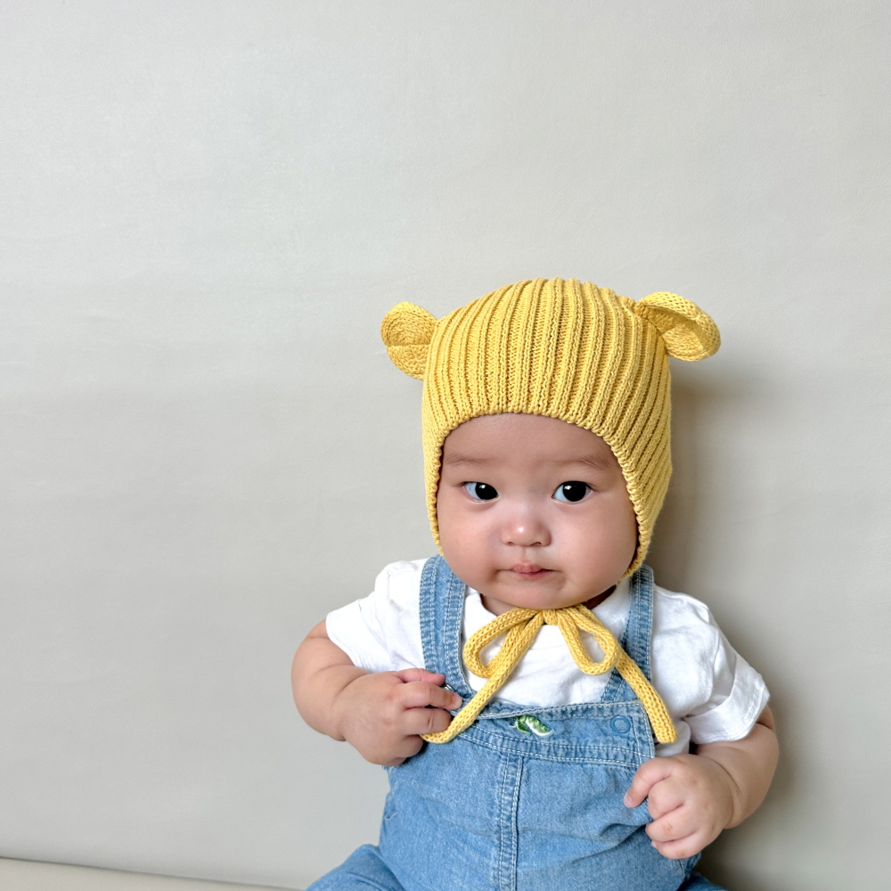 아기 곰돌이보넷 두돌 버킷햇 메쉬 벙거지 모자 6개월 캡모자 이미지 7
