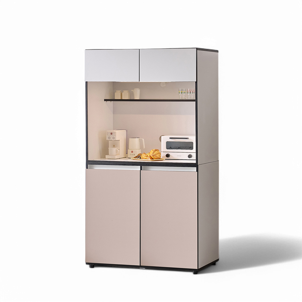 홈트리가구 오브제 밥솥 다이 주방 수납장 선반 렌지대 홈카페 1000mm, 2단, 투톤선택