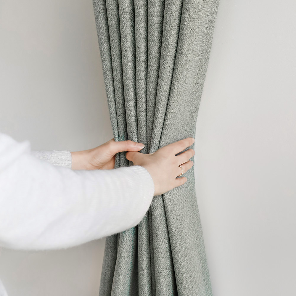 노르딕 사계절 양면 100% 거실 안방 창문 호텔식 암막 커튼