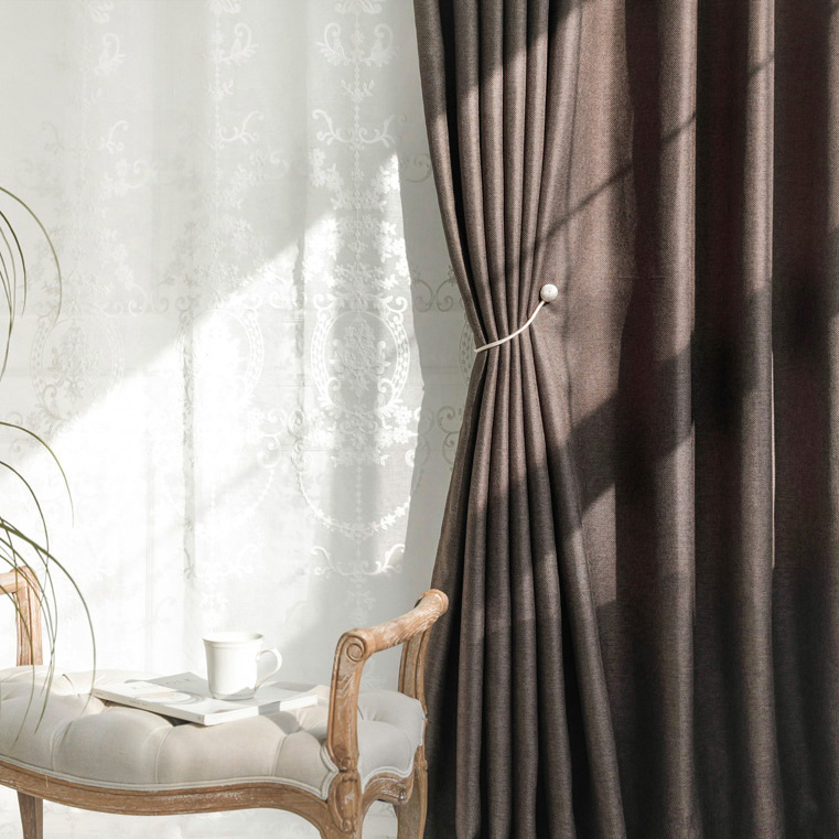 노르딕 사계절 양면 100% 거실 안방 창문 호텔식 암막 커튼