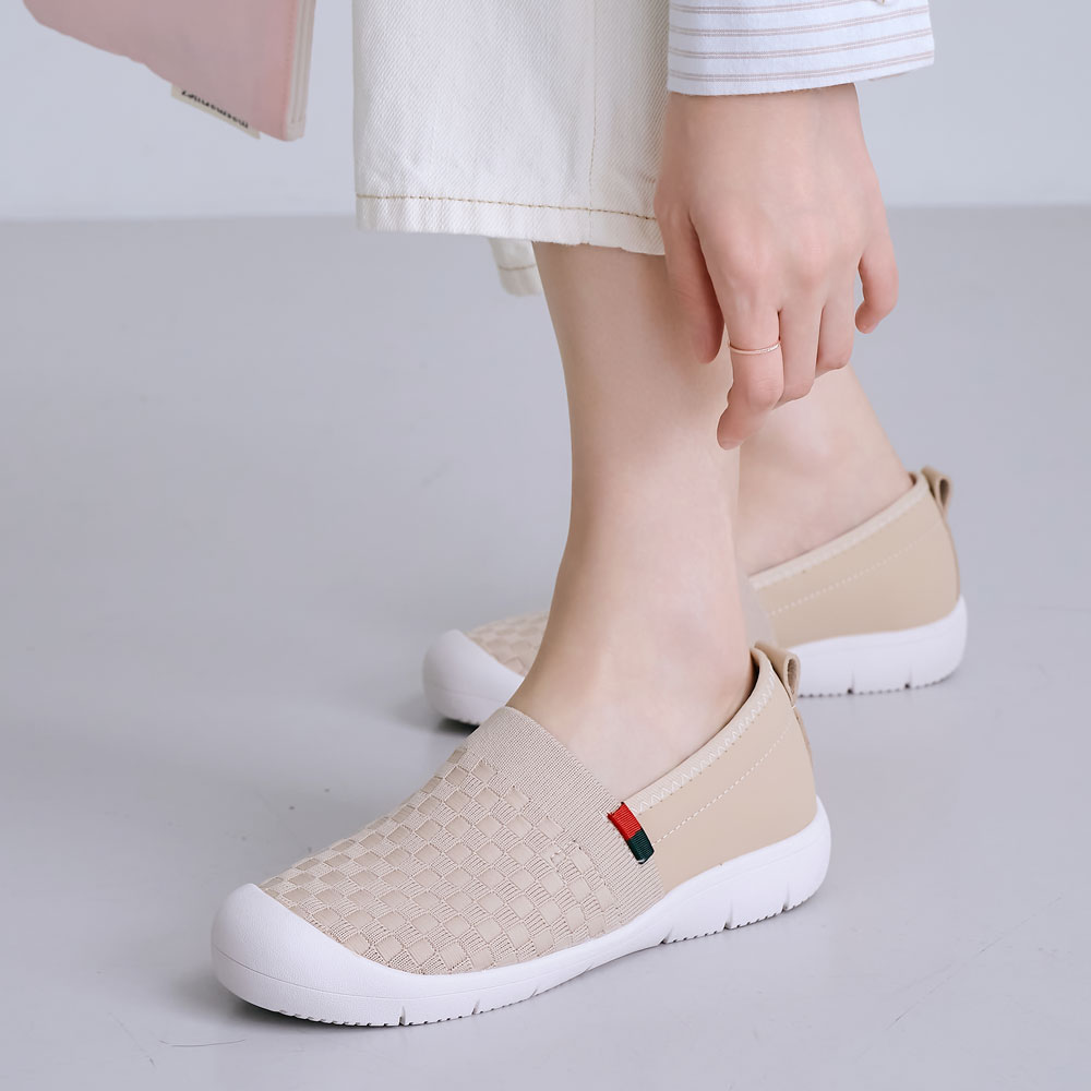 에스유니 우븐 포인트 경량 발편한 여성 슬립온 단화 운동화 3.5cm 이미지 6