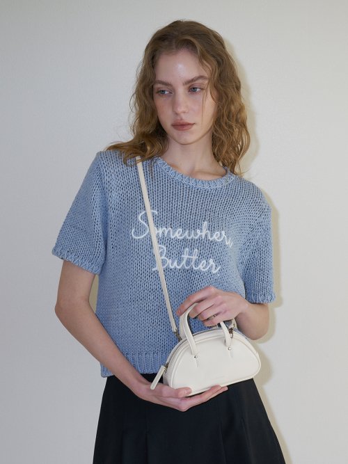 썸웨어버터 mini baguette bag - cream B23AA011100AF : 버베나월드