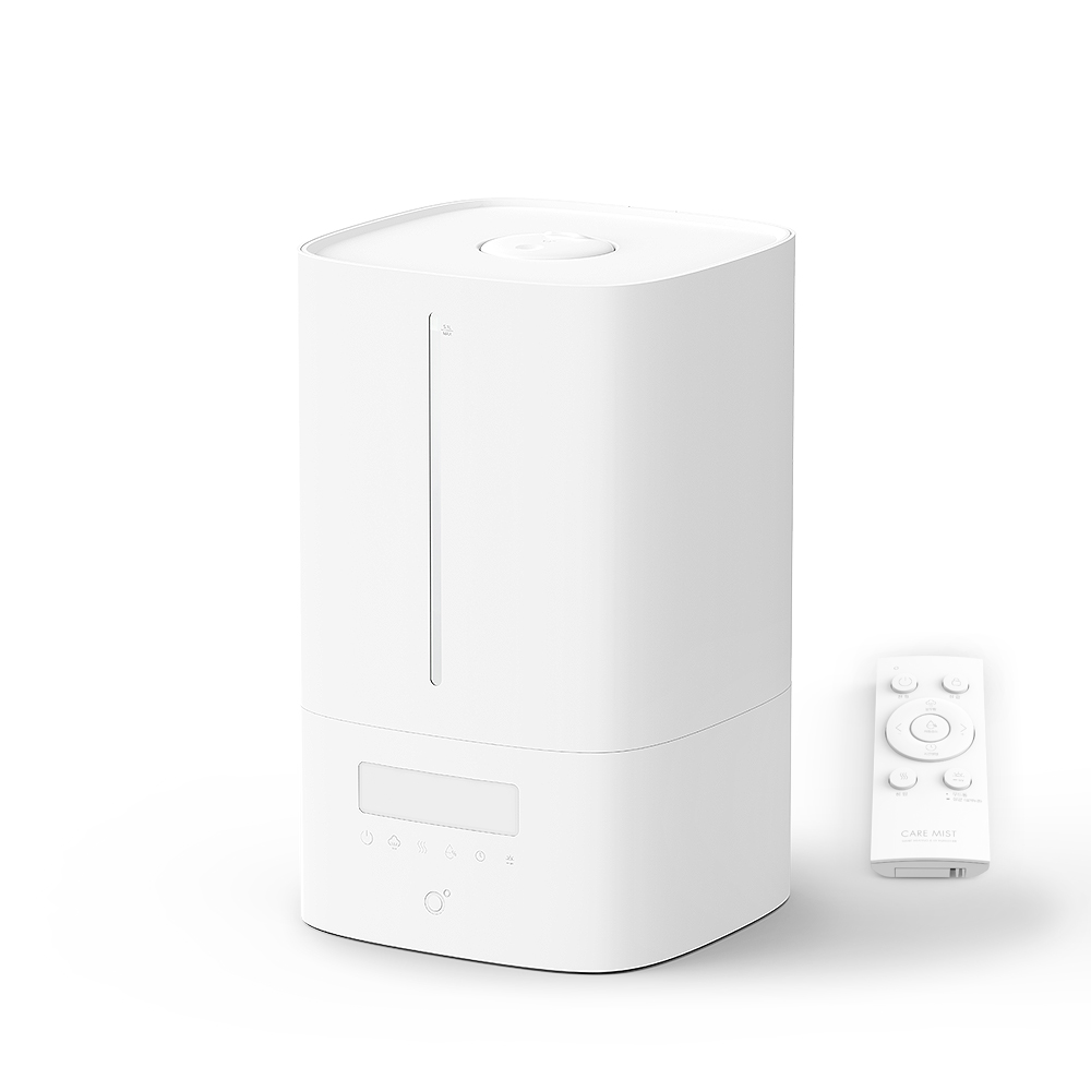 케어미스트 아기가습기 신생아 대용량 저온 가열식 가습기 통세척 UV 살균 가정용 무드등