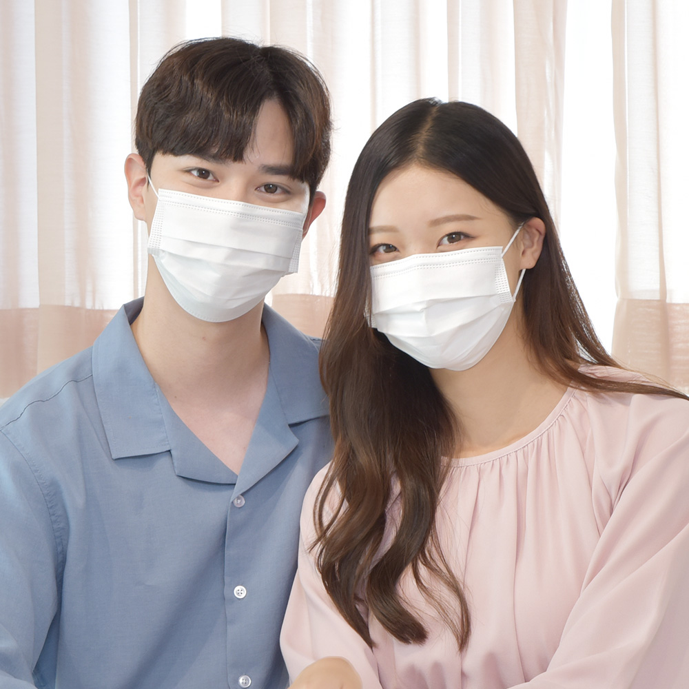 메디케이알 베이직핏 덴탈마스크 KF-AD 200매 L(대형), 백설기, 200개