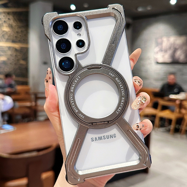 갤럭시S25울트라 맥세이프 링 브래킷 방열 프레임리스 핸드폰 케이스