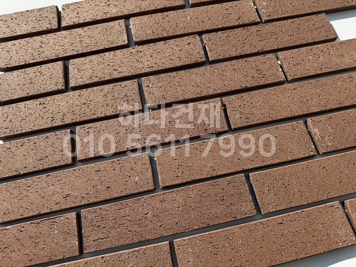점토타일 전돌 SC 진자주 240x60x12T│파벽돌 인테리어 타일│하다건재