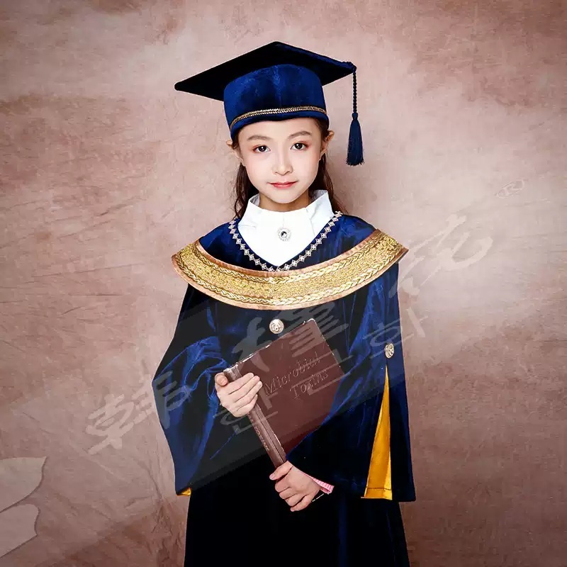 유치원 졸업가운 졸업식용 초등학생 학사모 세트 - 상품 이미지
