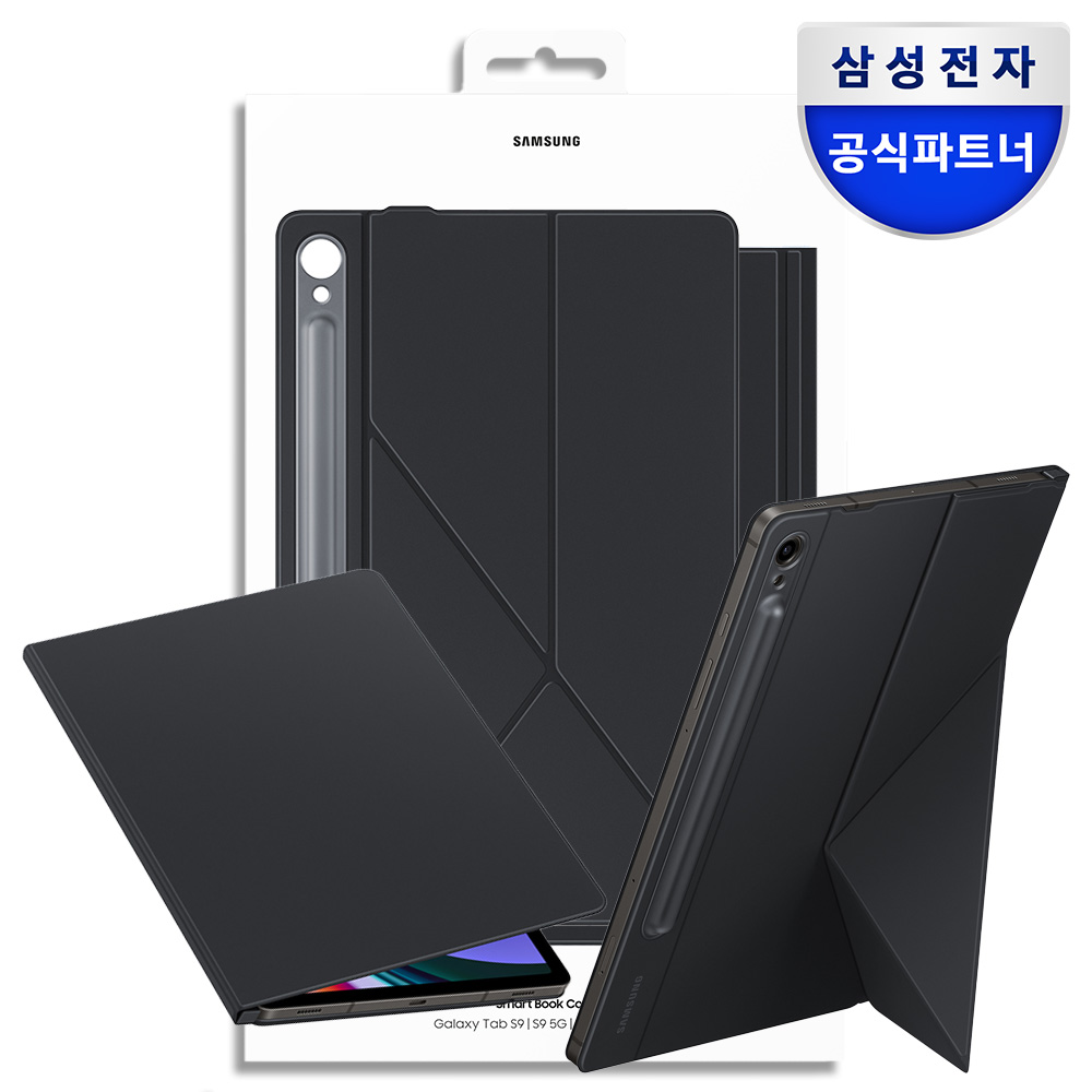 삼성 정품 스마트 북커버 케이스 블랙, 갤럭시 탭 S10 FE 플러스