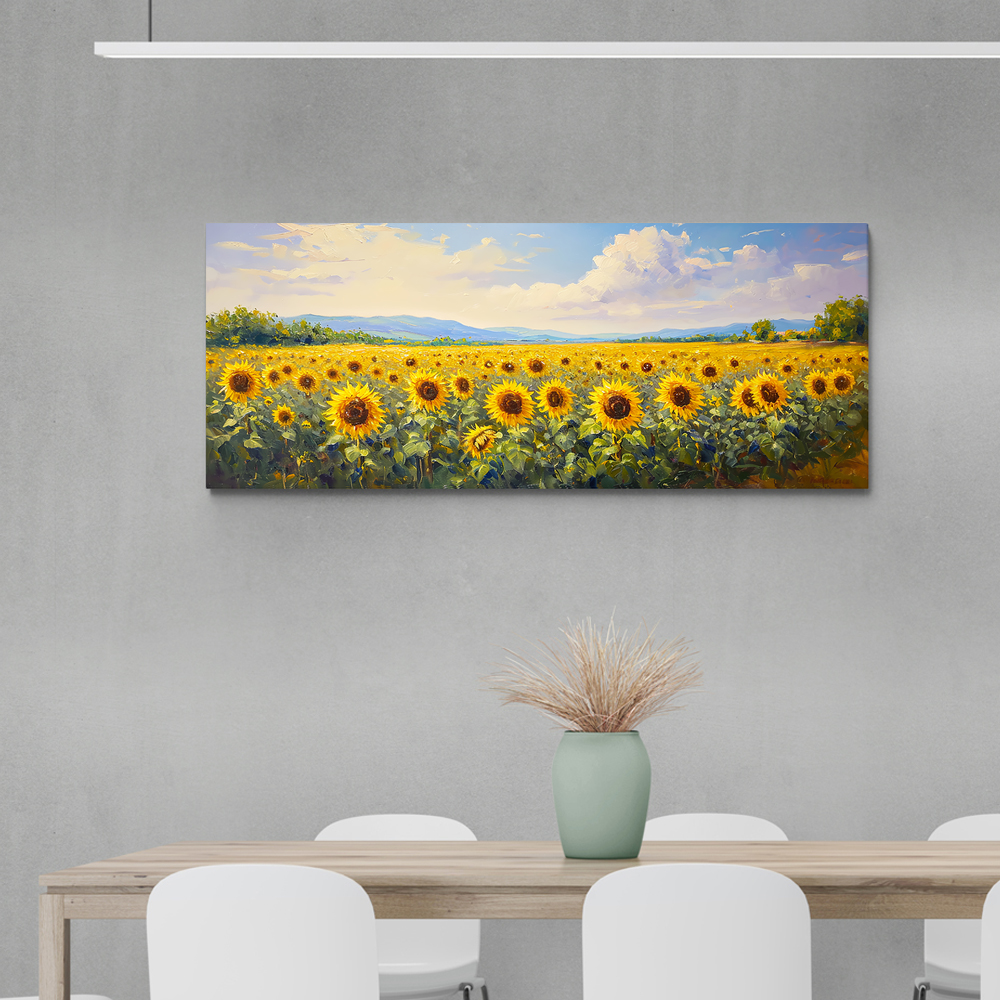재물해바라기 150x60cm 캔버스액자 - 상세 이미지 5