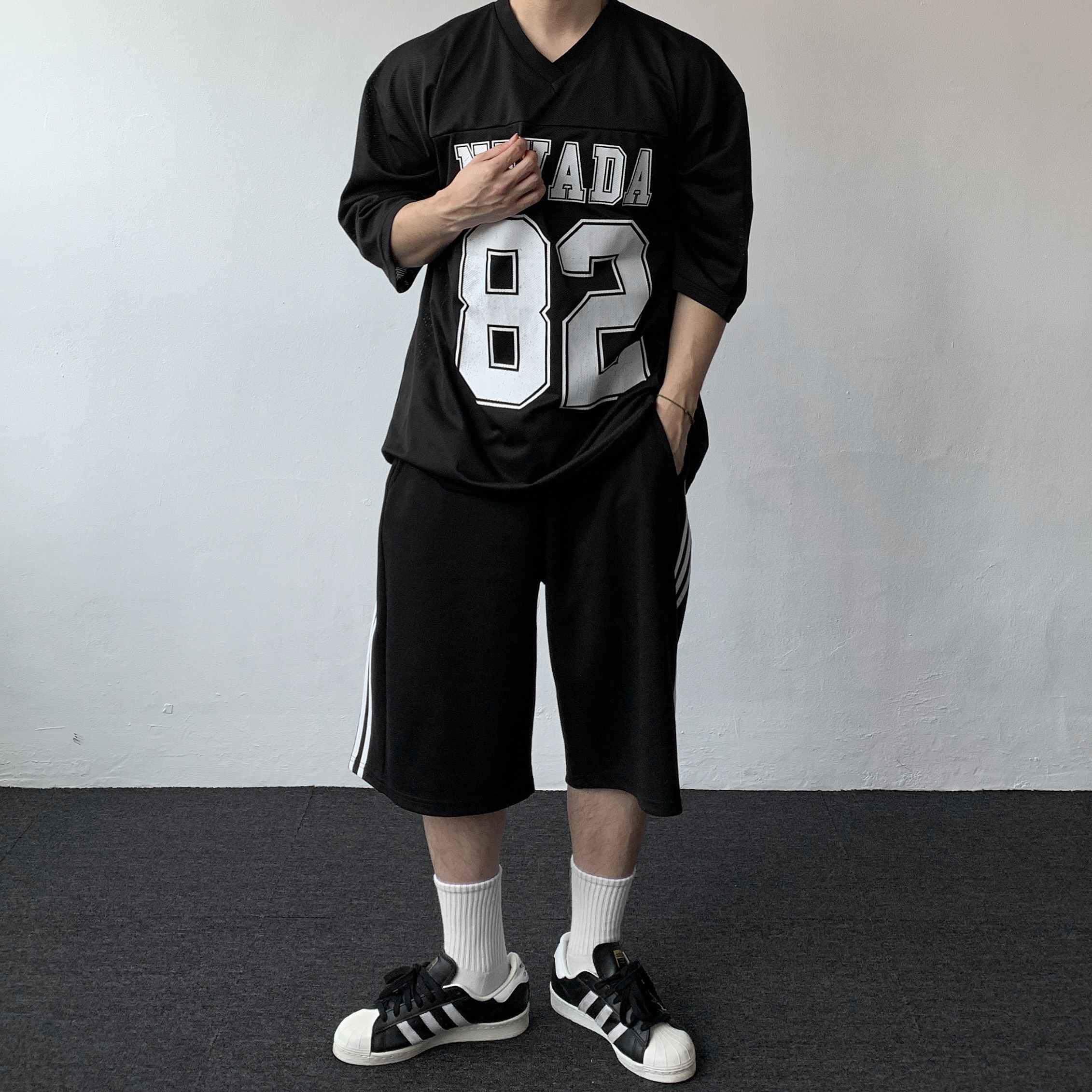 럭비져지 블록코어룩 헬스티셔츠 이미지 7