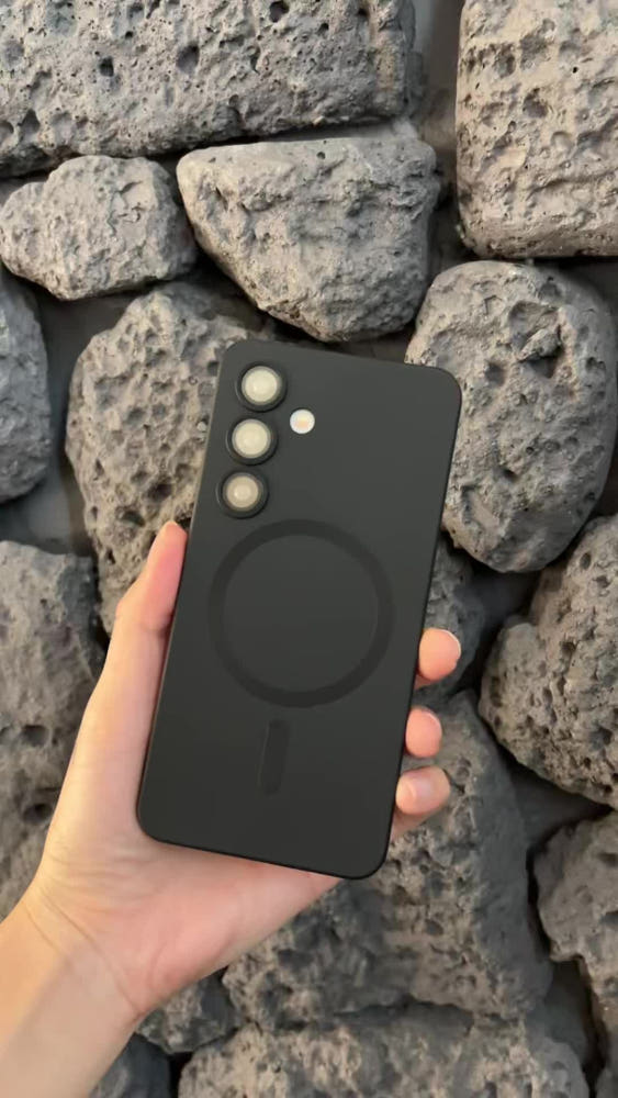 맥세이프 케이스 범퍼 젤리 실리콘 슬림 풀커버 카메라보호 블랙, 갤럭시S20 플러스
