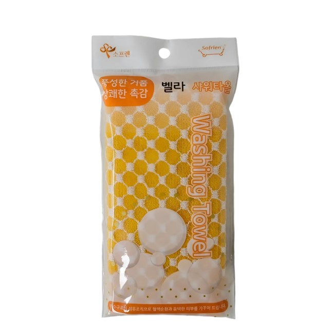 소프렌 벨라 샤워타올 샤워타월 거품 목욕타올 (0619) 색상랜덤 - 상세 이미지 2
