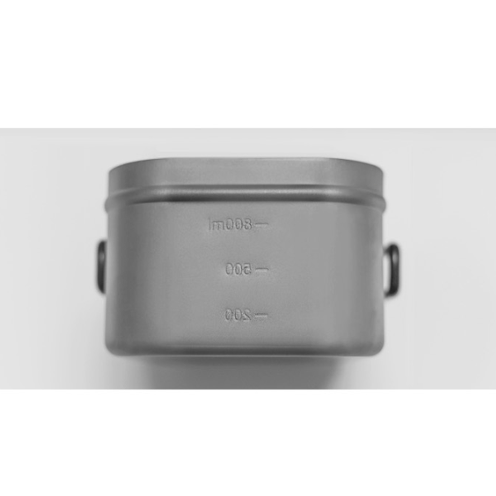 스노우라인 티타늄 사각반합 L 1200ml 캠핑 백패킹 찜망 경량 반합 - 상세 이미지 4