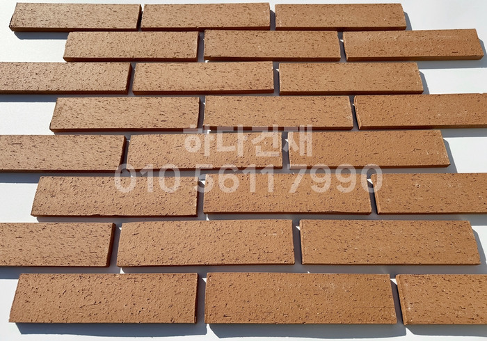 점토타일 전돌 SY오렌지 240x60x12T│파벽돌 인테리어 타일│하다건재