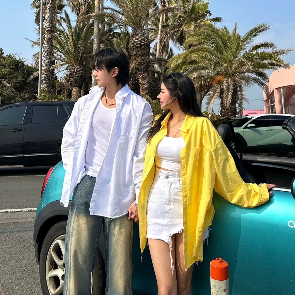 남자린넨셔츠 남자오버핏남방 커플남방 - 상세 이미지 2