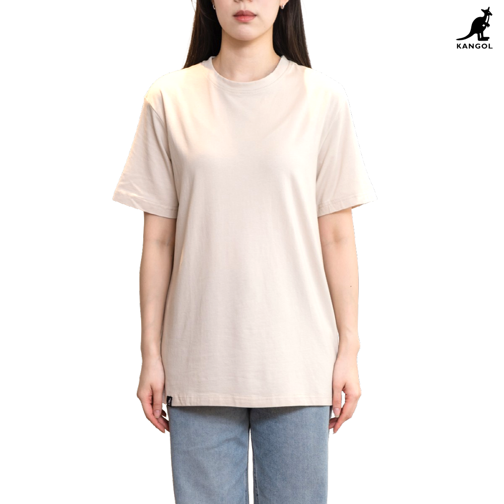 캉골 반팔 티셔츠 남녀공용 K90151 오트밀, S - 상품 이미지