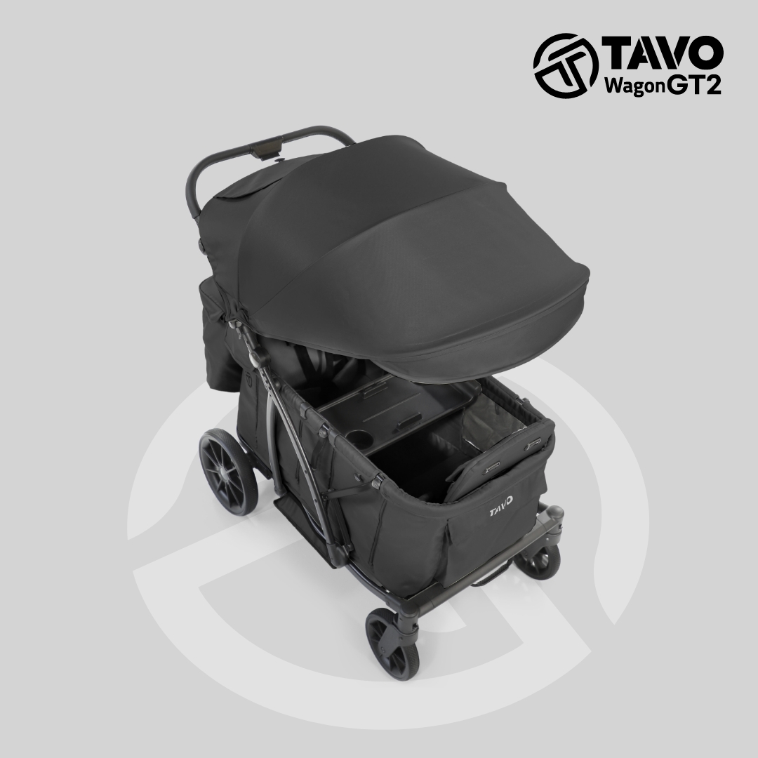 [누비앤타보] TAVO 웨건GT 유모차형 디럭스급 등하원용 유아웨건 GT2 블랙+사은품세트