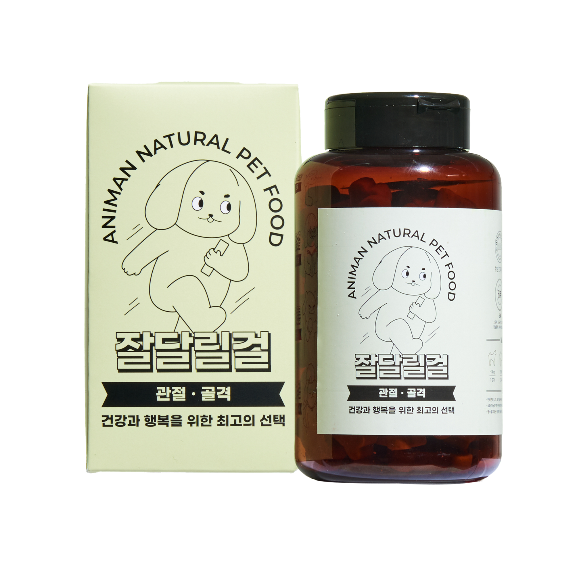 애니먼 잘달릴걸 강아지 관절 골격 영양제 250g