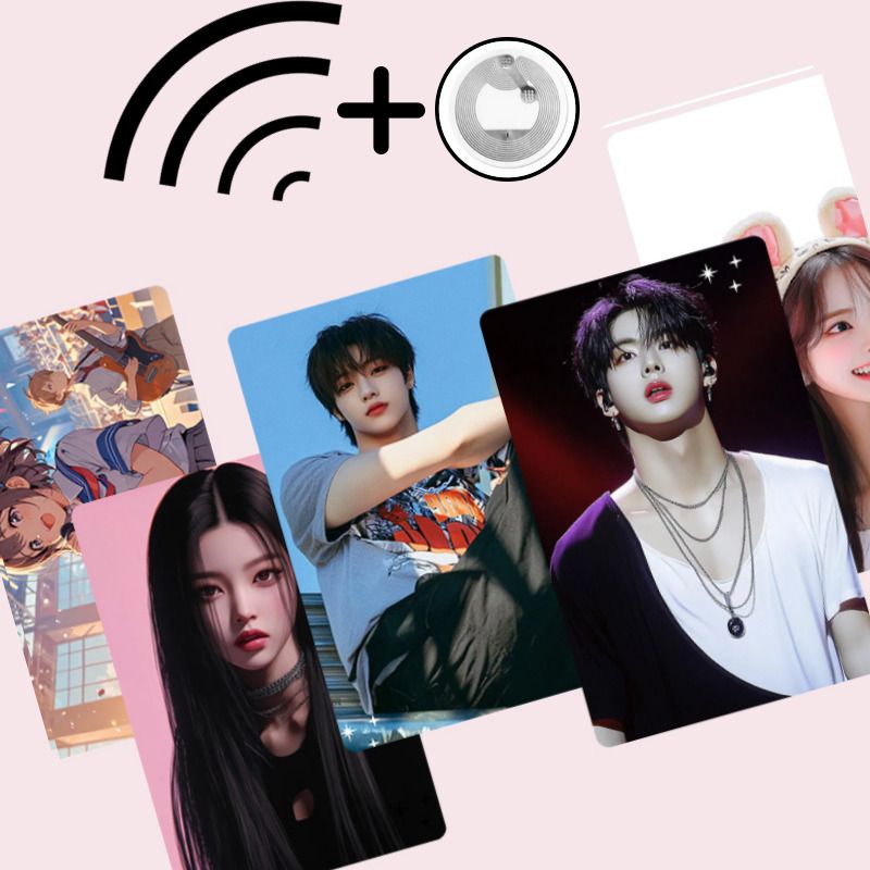 커스텀 NFC 카드 포토카드 제작 포카 만들기 인쇄 아이돌 굿즈 소량 주문 인화 PVC - 상품 이미지