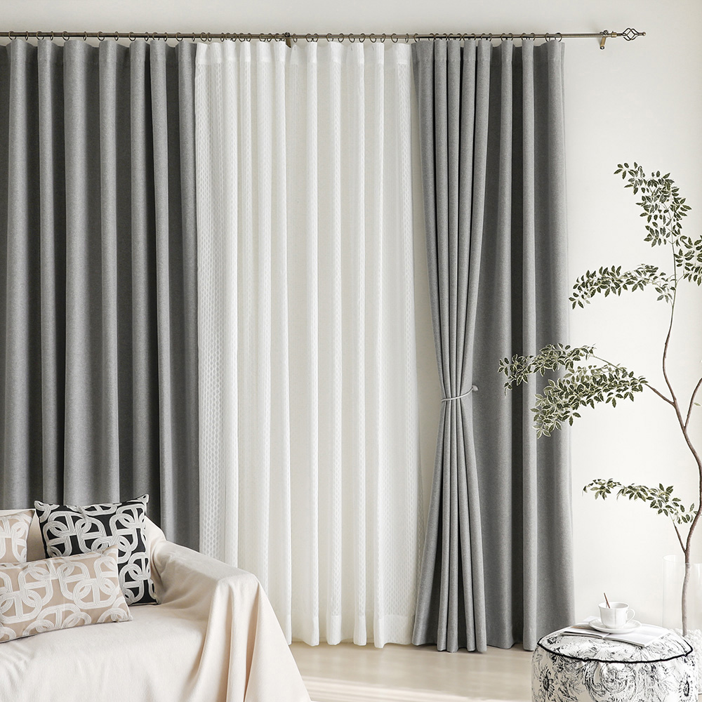 로즈우드 거실 안방 가리개 나비주름 차르르 자수 쉬폰 레이스 린넨 커튼 속커튼 핀형 1마