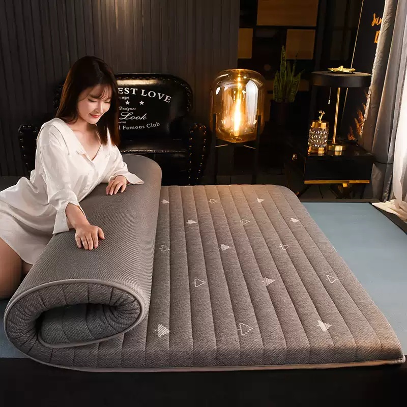 접는 매트리스 토퍼 1인용 마약 원룸 바닥 접이식 자취 패션 그레이 90x200cm - 상품 이미지