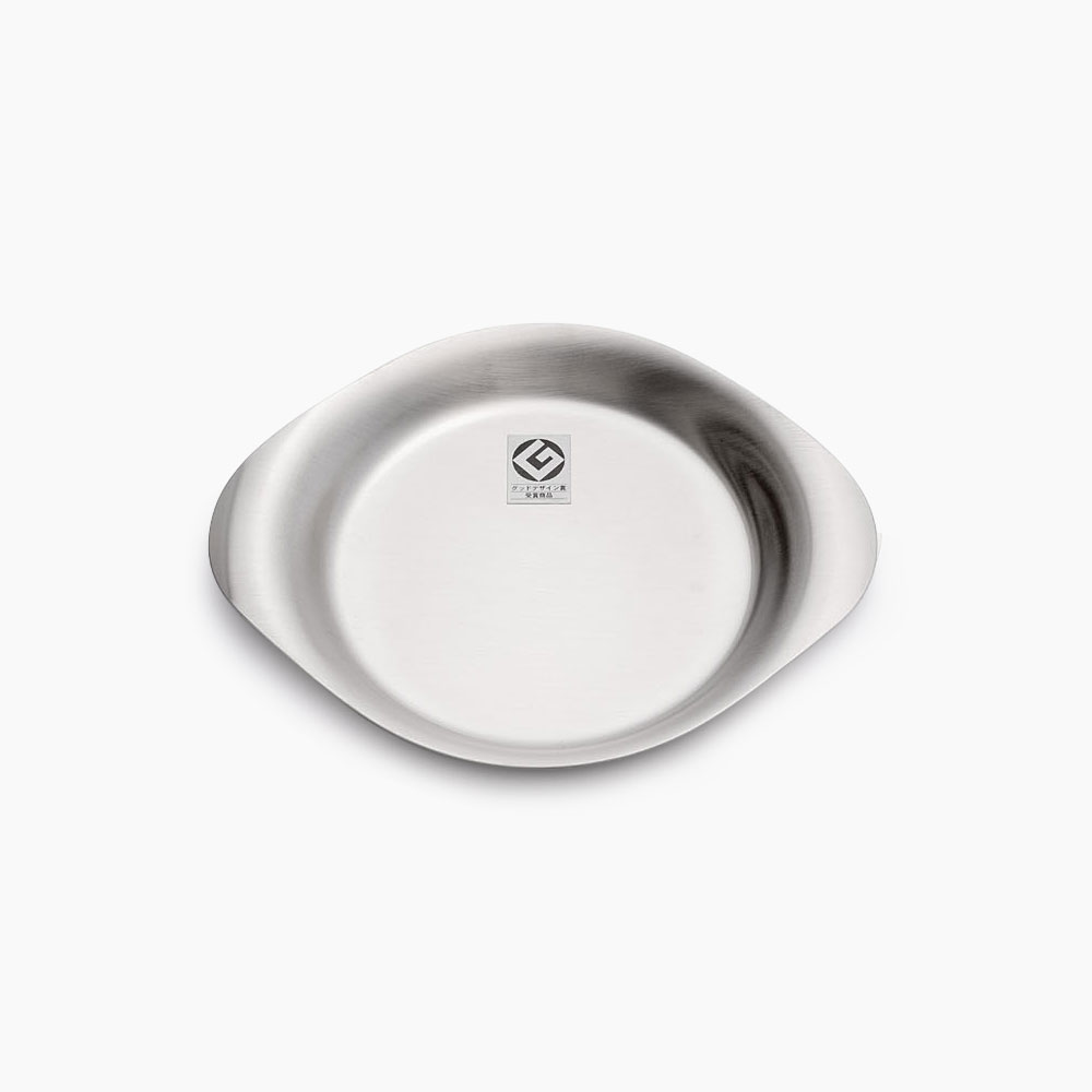 [소리야나기] 스테인레스 플레이트 접시 1개, 18cm - 상품 이미지