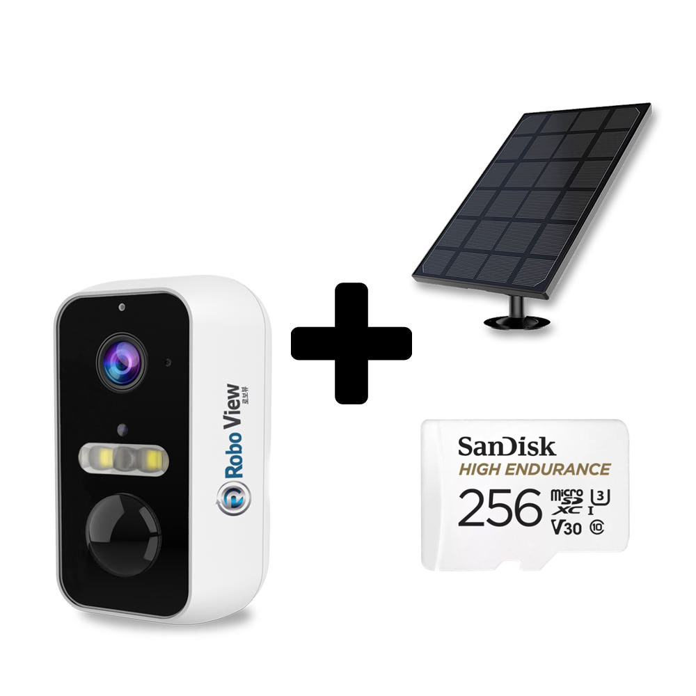 글로벌아이넷 로보뷰S5+3W 태양광 홈 CCTV 무선 배터리 IP 카메라 256GB - 메인 이미지